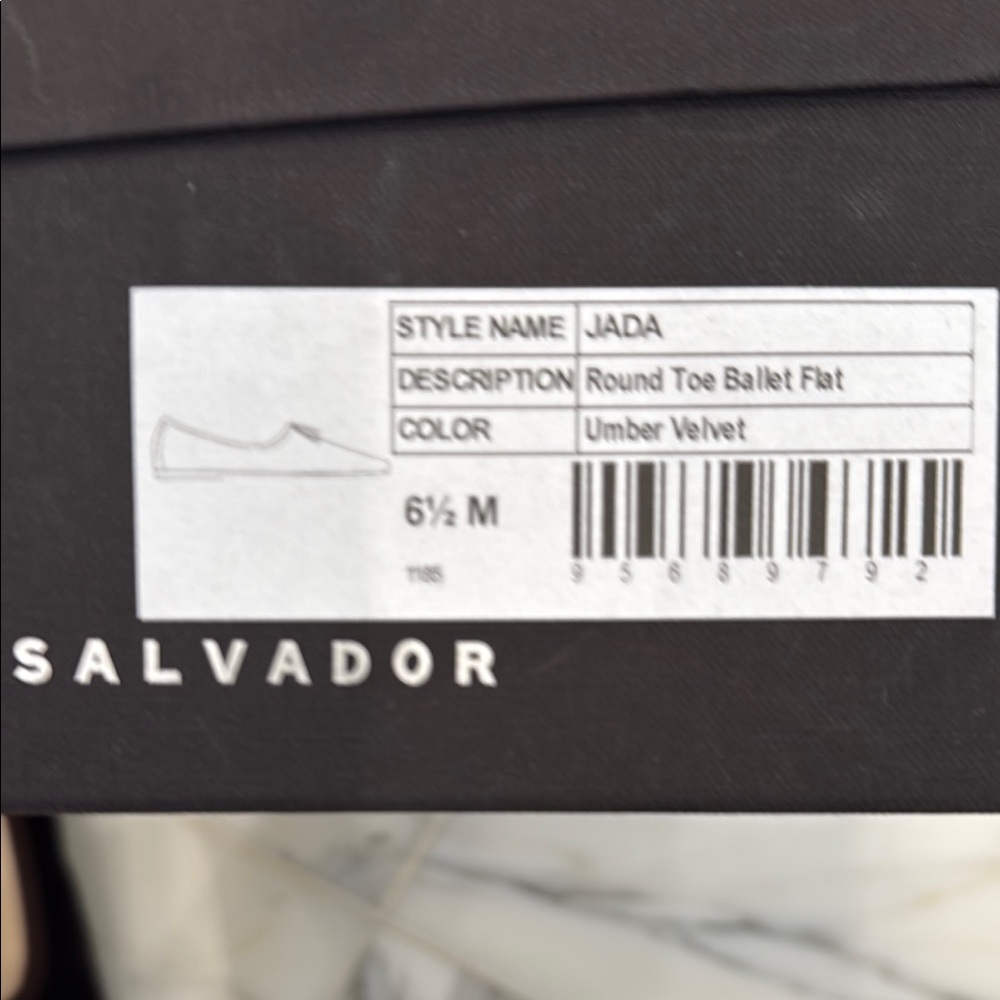 Freda Salvador Black Velvet Ballet Flats with Bow - Picture 8 of 9